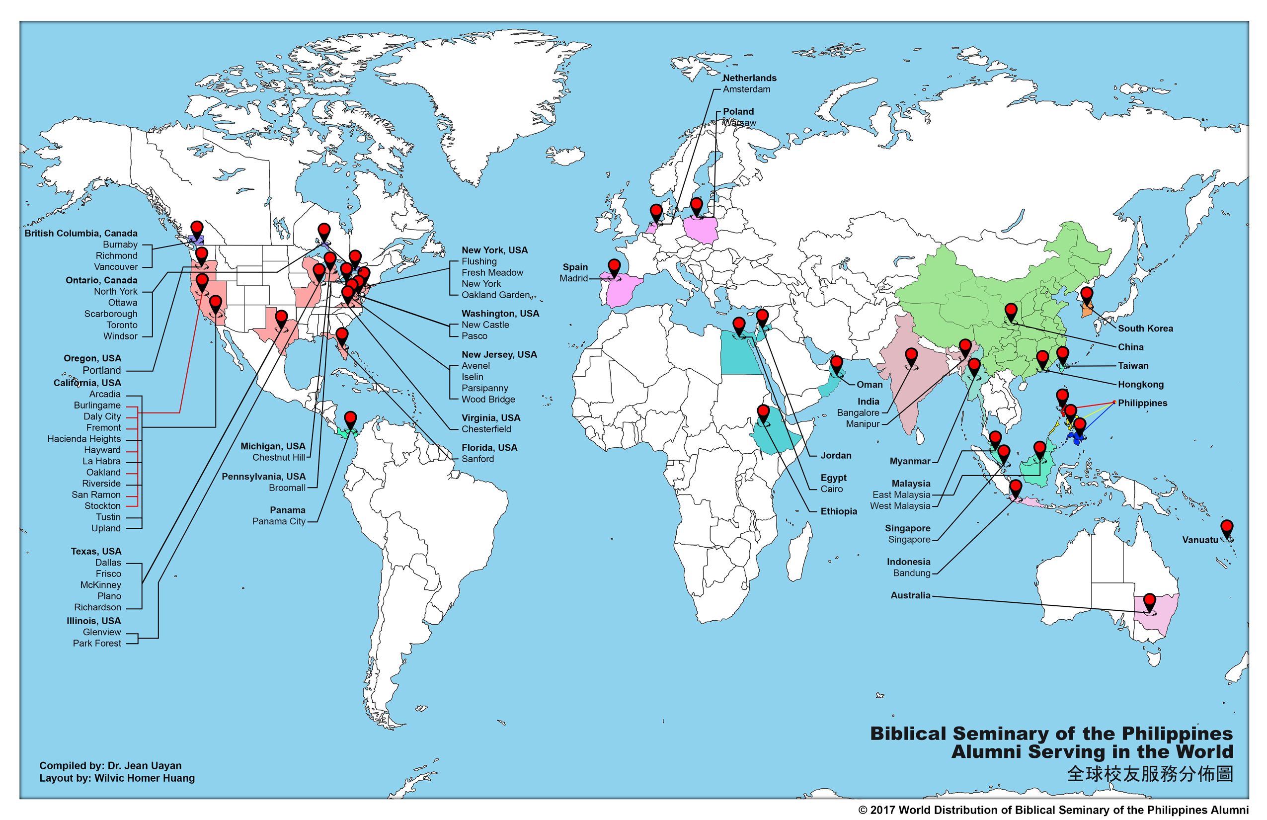 Alumni World Map – BSOP
