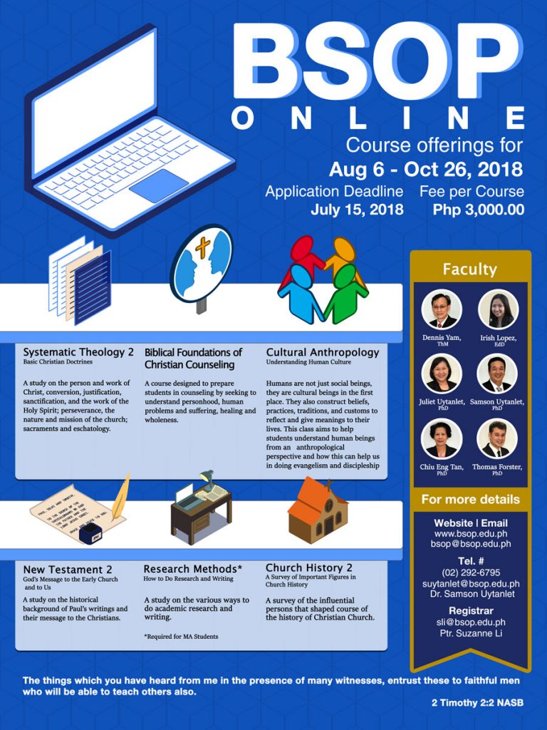 Poster Online Class Aug-Oct 2018